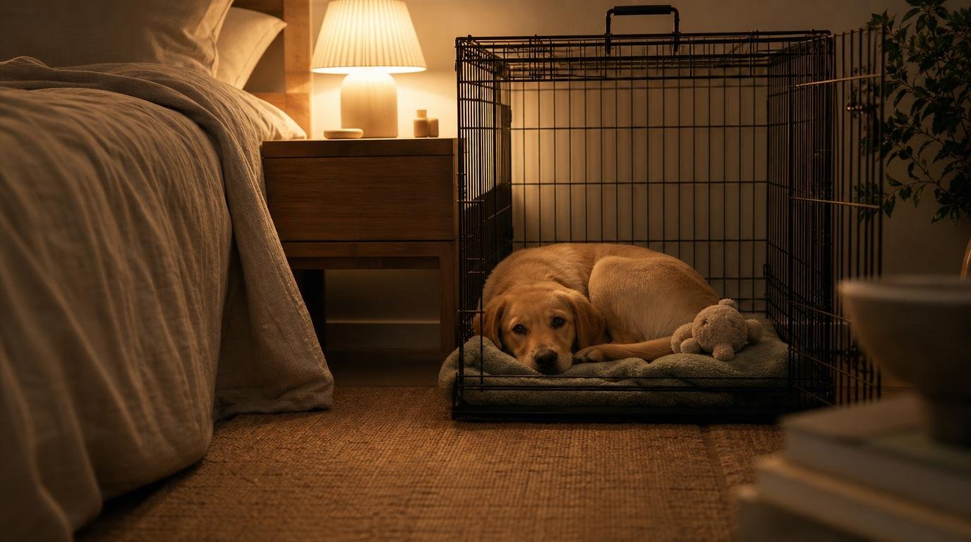 Safely Crate Training a Puppy at Night: Full Schedule by Age